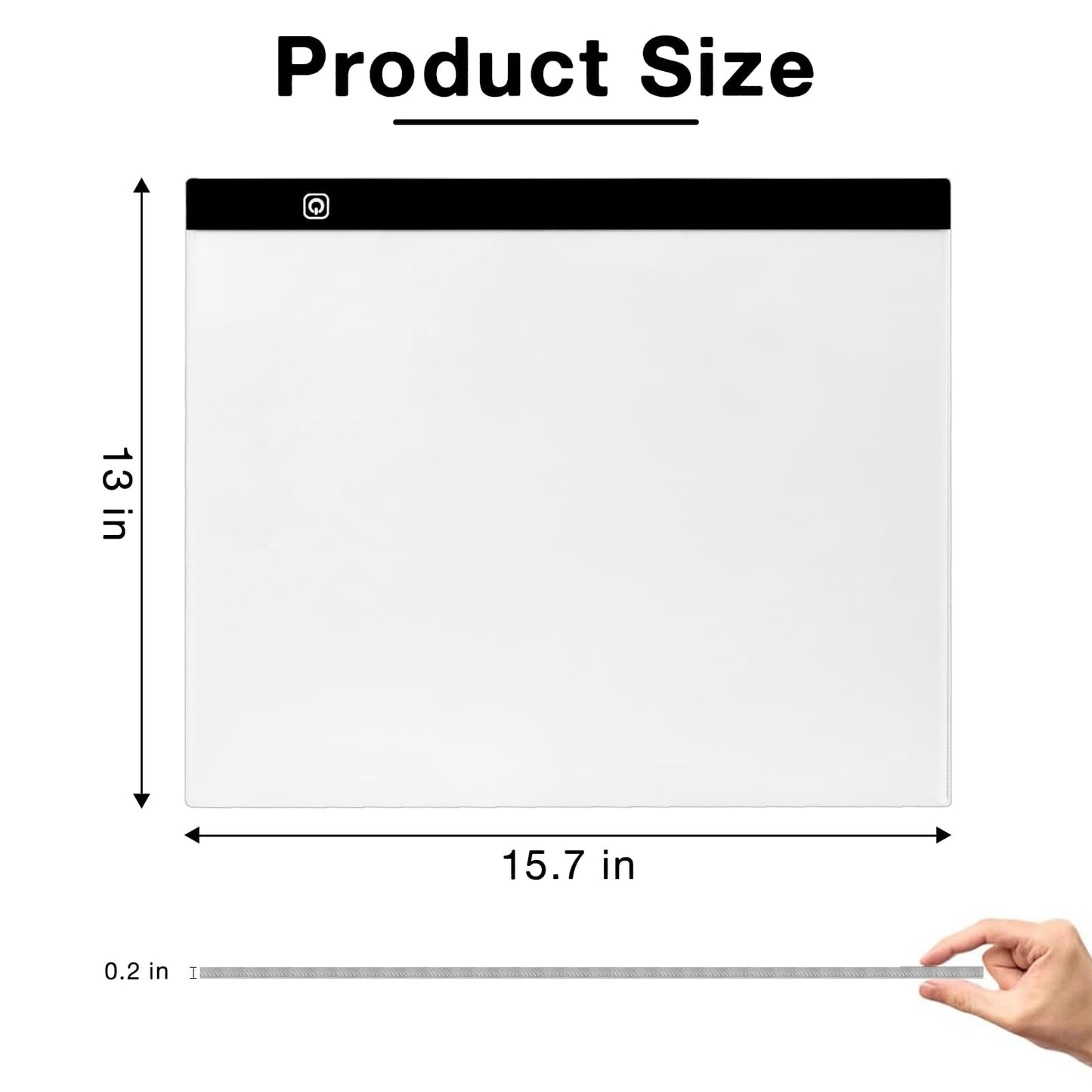 Funshot A3 Led Light Pad Tracing Light Box with USB Power Cable and 4 Fasten Clips,3 Levels of Brightness,Diamond Art Light Board,Sketching,Painting, Sketching,Tracing