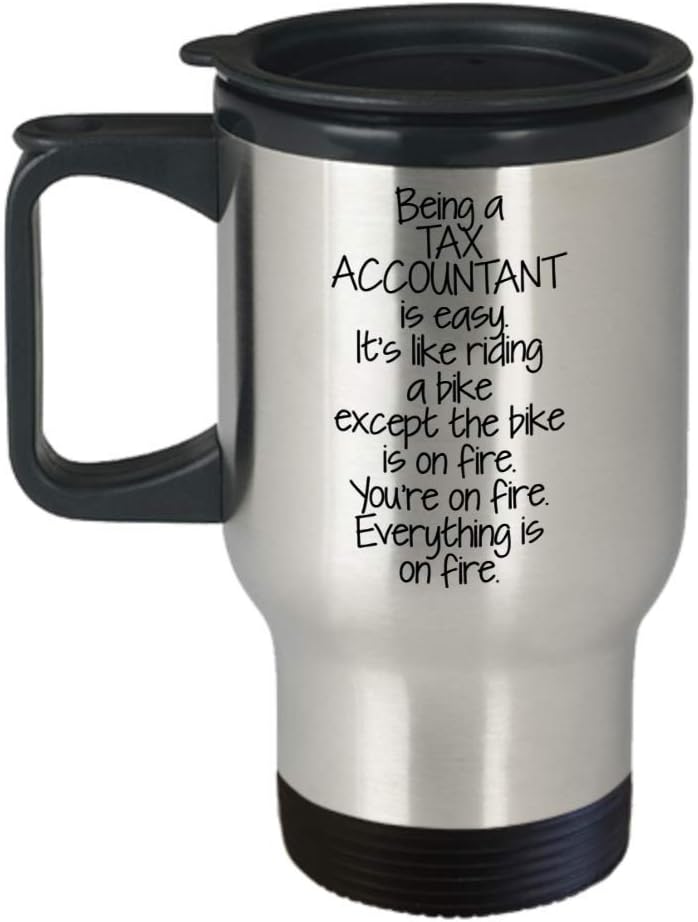 Unique Mother's Day Gifts for Tax Accountants, Humorous Travel Mug for Coworkers from Friends