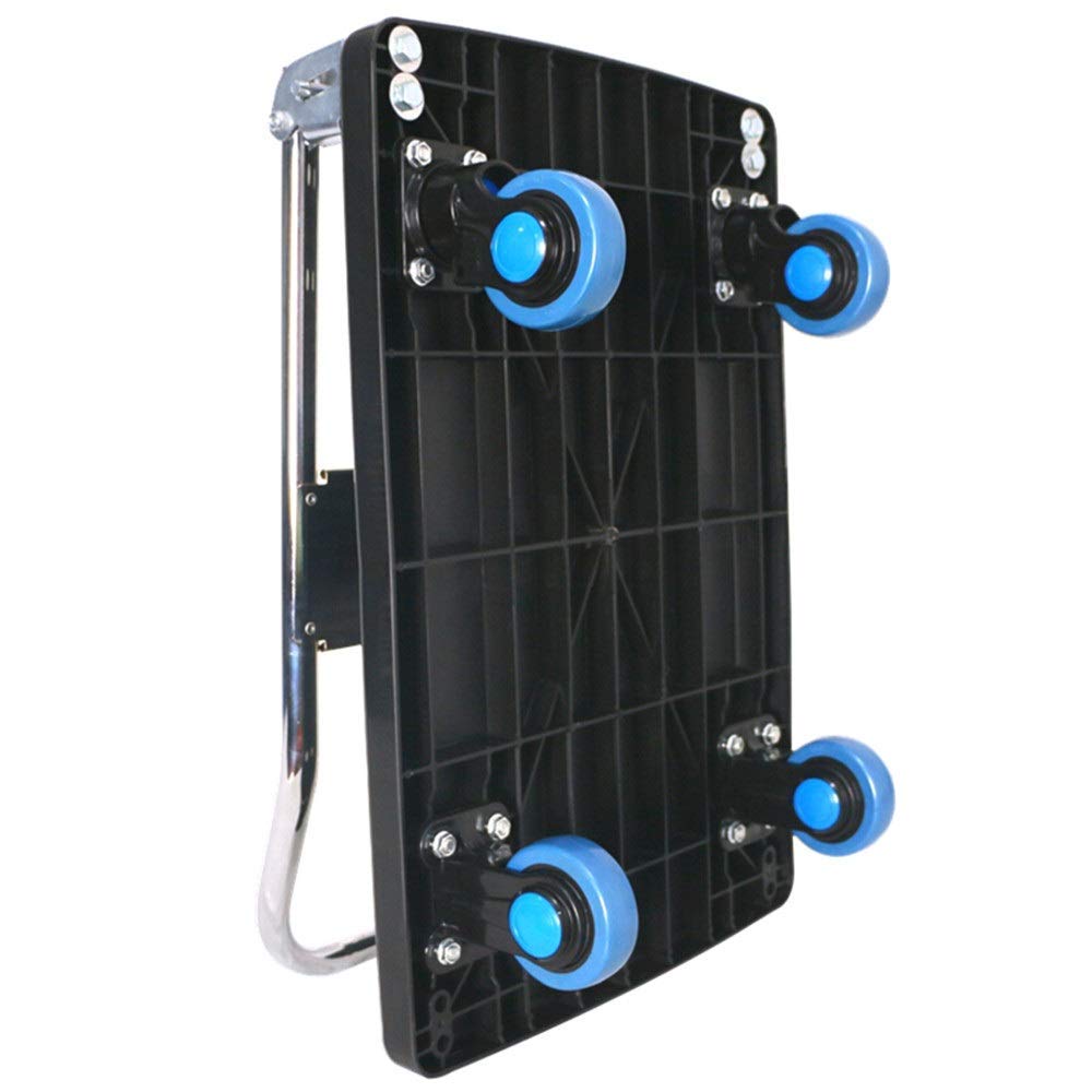 Handling Vehicle Flatbed Truck Folding Platform Truck Heavy Aluminum Duty Moving Platform Cart and Dolly Push Cart Collapsable Hand Cart for Warehouse