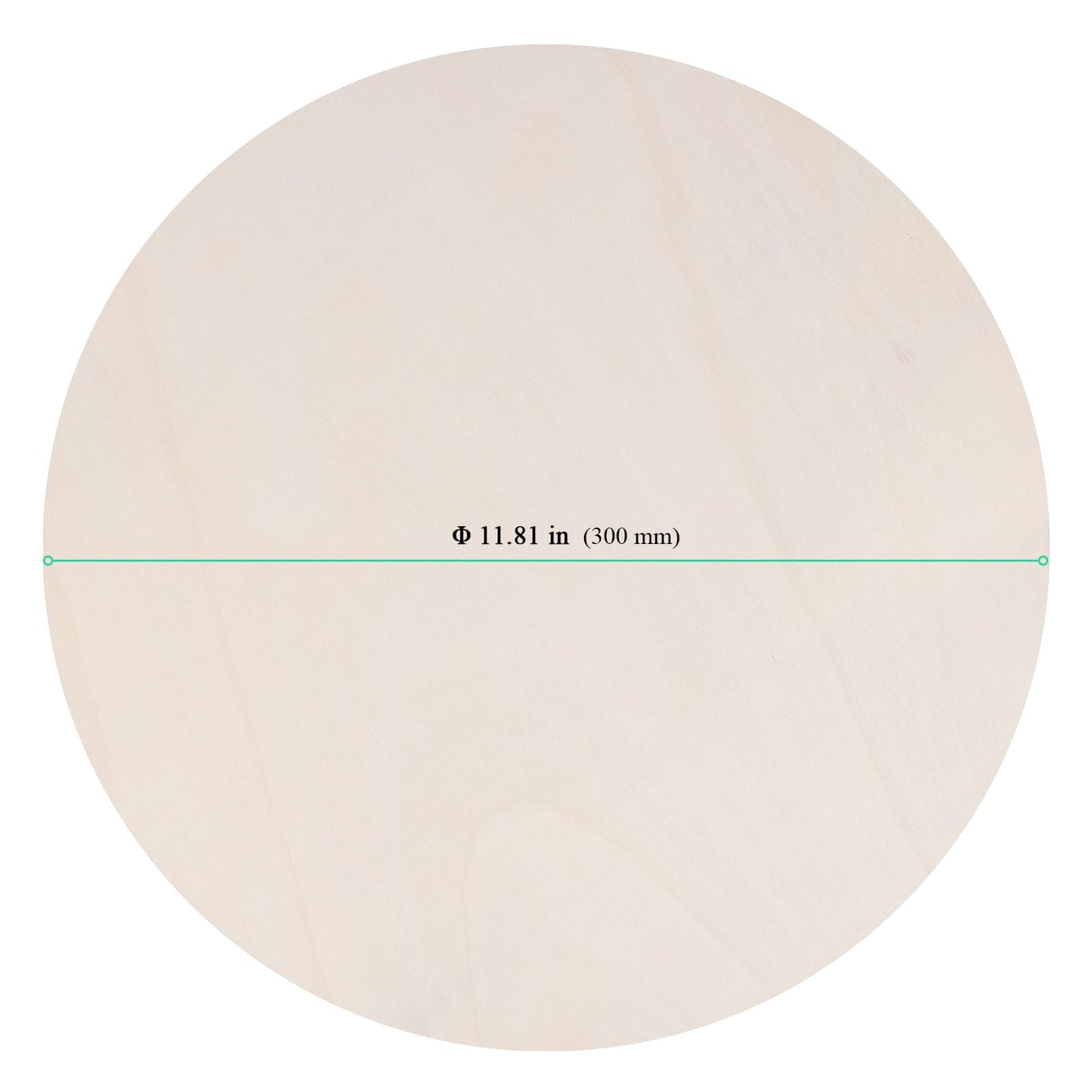 SENJEOK 30PCS 12 Inch Wooden Circles, 1/10 InchThick Unfinished Round Wood Discs, 30x2.5cm Wooden Cutouts, Wood Sign for DIY, Craft