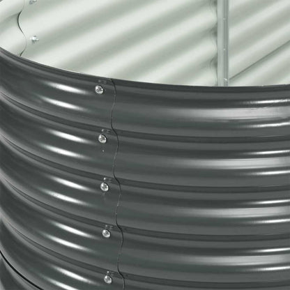 Mhdvray Galvanized Raised Garden Bed 157.5 x 31.5 x 31.9 in, Grey Metal Planter for Patio, Balcony & Backyard, Large Outdoor Box for Vegetables, Herbs & Flowers