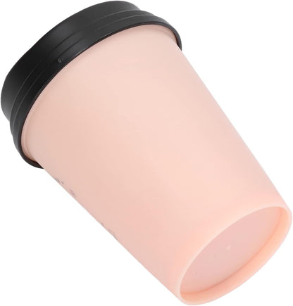 Desk Humidifier, USB 300ml Coffee Cup Low Noise Auto Off Mini Humidifier for Car (Pink)
