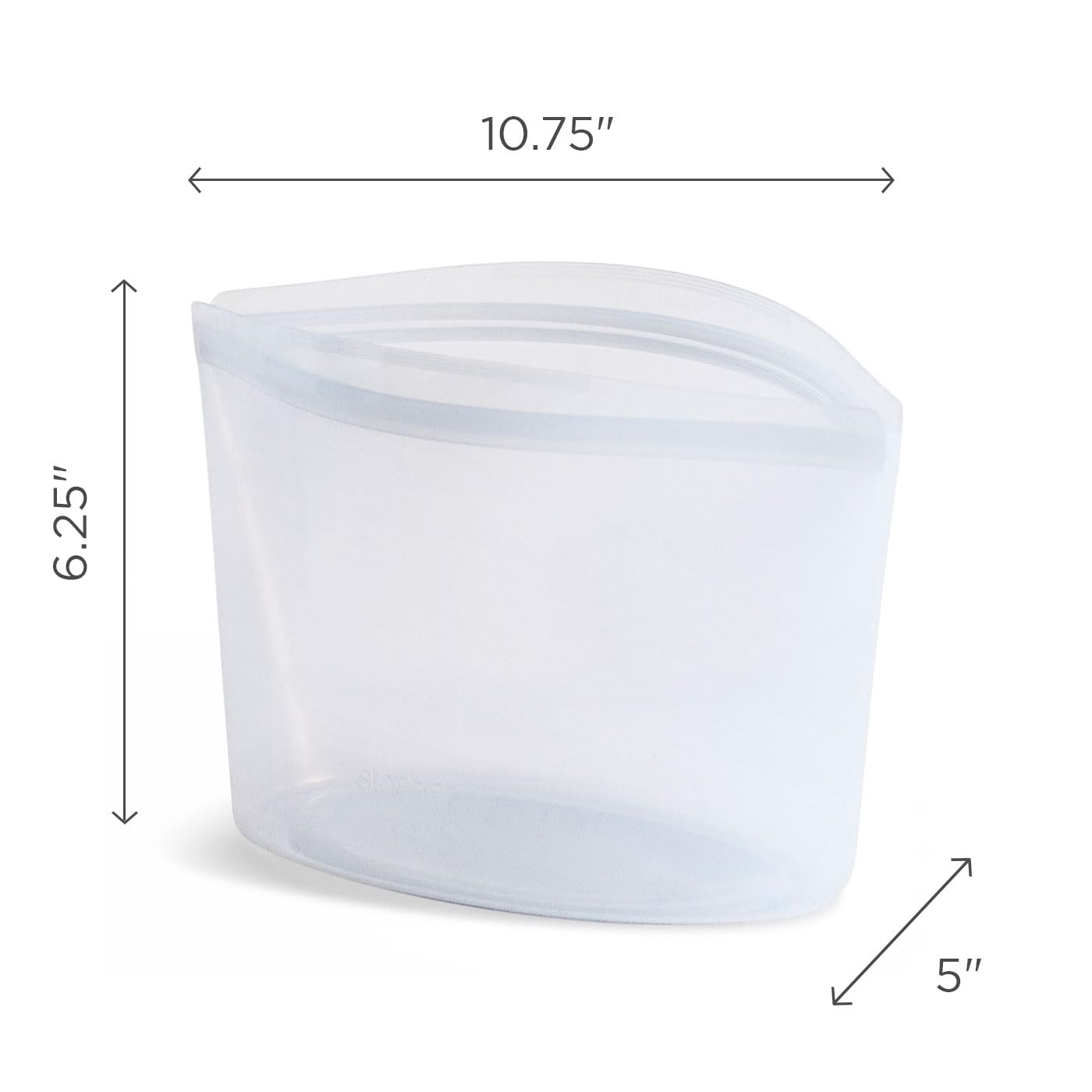 Stasher Premium Silicone Reusable Food Storage Bowl, Clear, Microwave, Sous Vide, Dishwasher, Oven and Freezer Safe, BPA Free, Leak-free, Eco-friendly, 4-Cup Bowl