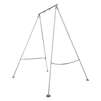 VEVOR Adjustable Yoga Aerial Rig, Aerial Silk Stands with Height Adjustable 5-11FT, Portable Stainless Steel Rig& Aluminum Frame Legs, Fit with Hoops/Lyra/Silks/Hammock