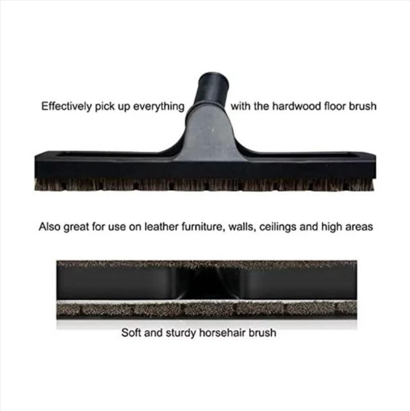 AOMUCH 12" Universal Vacuum Cleaner Attachment 360° Swivel Floor Brush Tool 1.25" 32mm ID Vacuum Brush Accessorie