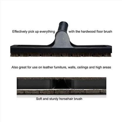AOMUCH 12" Universal Vacuum Cleaner Attachment 360° Swivel Floor Brush Tool 1.25" 32mm ID Vacuum Brush Accessorie