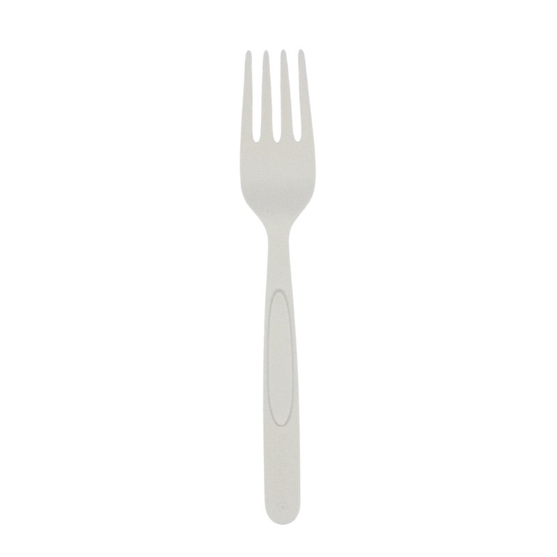 Preserve Compostable Fork, Made in USA, Medium Weight Cutlery, White, 840 Count