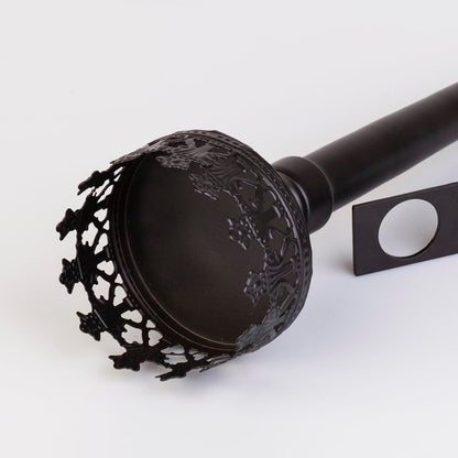 Wall Sconce Candle Holder Set of 2, Scepter Design Metal, Home Decoration for Living Room, Bathroom, Dining Room（Black）