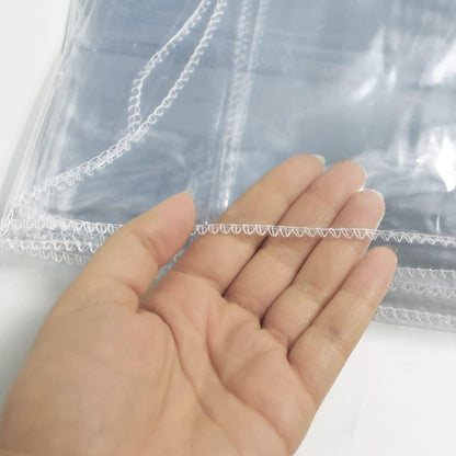 LAMINET Heavy-Duty Deluxe Crystal Clear Vinyl Tablecloth Protector, 70" x 52", Oblong