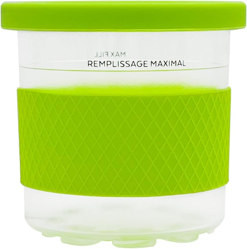 16 Oz NC301 NC299AMZ NC290 4 Pack Ninja Creami Ice Cream Maker Containers with Lids, Pint Replacement, Compatible