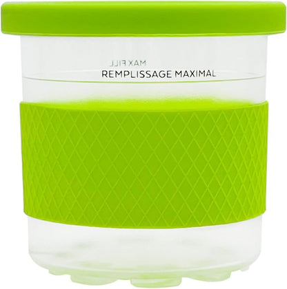 16 Oz NC301 NC299AMZ NC290 4 Pack Ninja Creami Ice Cream Maker Containers with Lids, Pint Replacement, Compatible