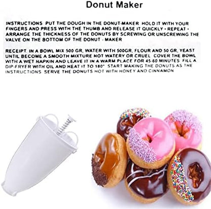 wjq&linyuzi Plastic Donut Maker Waffle Molds, Kitchen Accessory Bakeware Doughnut Maker Cake Mold
