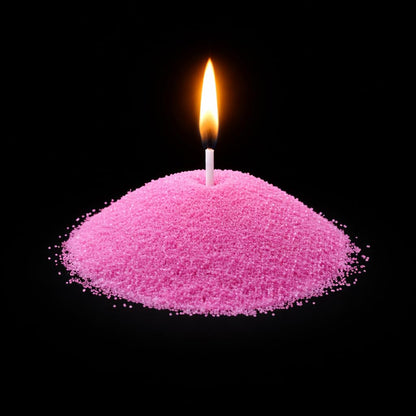 SANDWORKS Sand Wax Candle Making Kit – 5 Wooden Wicks & 15 Cotton Wicks, 500 g Premium Fragrance-Free Sand Wax (Rose Blush (Pink)