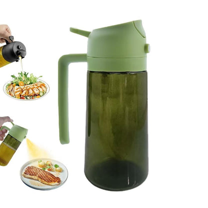 HWHIEUAIK Kitchen Maiden 2 in 1 Oil Dispenser, 2024 New Kitchenmaiden 2 In 1 Oil Sprayer for Cooking，Olive Oil Dispenser Bottle Spray And Pour for Air Fryer, Salad, Frying, BBQ
