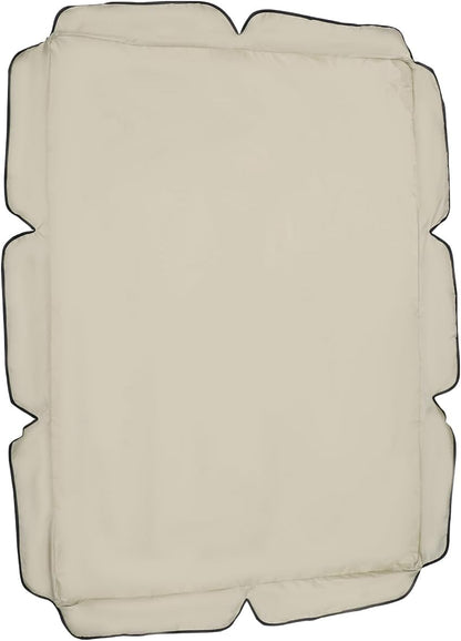 Yardwe Patio Swing Cover, Outdoor Replacement Canopy Cover, Garden Chair Shade Protector (55.9"x47.2")