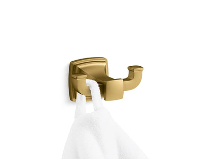Kohler 27411-2MB Riff® Double Robe Hook, Vibrant Brushed Moderne Brass