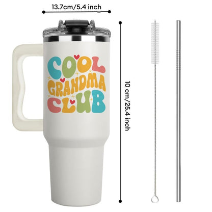 Mothers Day Gifts for Grandma, Cool Grandma Club Tumbler 40Oz - Grandmother Coffee Mugs, Gifts Ideas for Grandmas, Grammy, Granny, Nana, Gigi, Mimi, Mamaw, Grandmy Gift from Granddaughter, Grandson