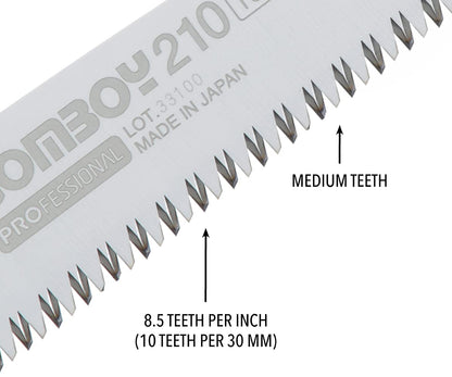 Silky GomBoy Professional Folding Saw 210mm Medium Teeth (121-21)