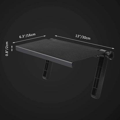 13 Inch AHIER Cable Box Shelf for Wall Mounted TV, TV Top Shelf Mount on Desktop Computer Monitor to Hold Cable Boxes