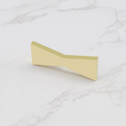 Create idea Solid Brass Bow Tie 50mmx20mmx4mm Slot Cutting Wood Bow Tie Professional Butterfly Inlay Bowtie Inlay Butterfly Inlay for Bowtie Inlay Wood Working, HP736-AW