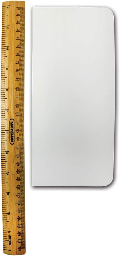 PME Cake Decorating 8" Tall Plain Edge Plastic Side Scraper - 8 x 3.7 Inches, White