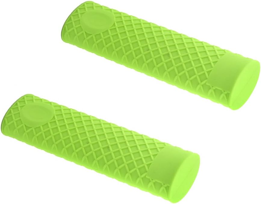 uxcell Silicone Kitchen Heat Resistant Pot Pan Handle Grip Holder Sleeve Cover 2pcs Green