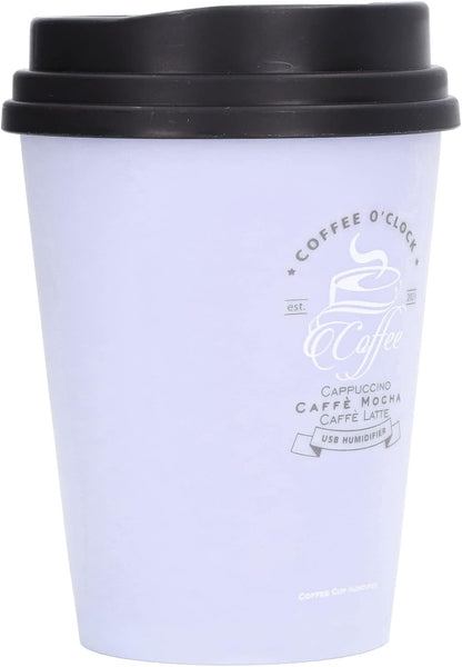 Coffee Cup Humidifier, Compact Lightweight Desktop Humidifier for Baby Bedroom Travel Office Use
