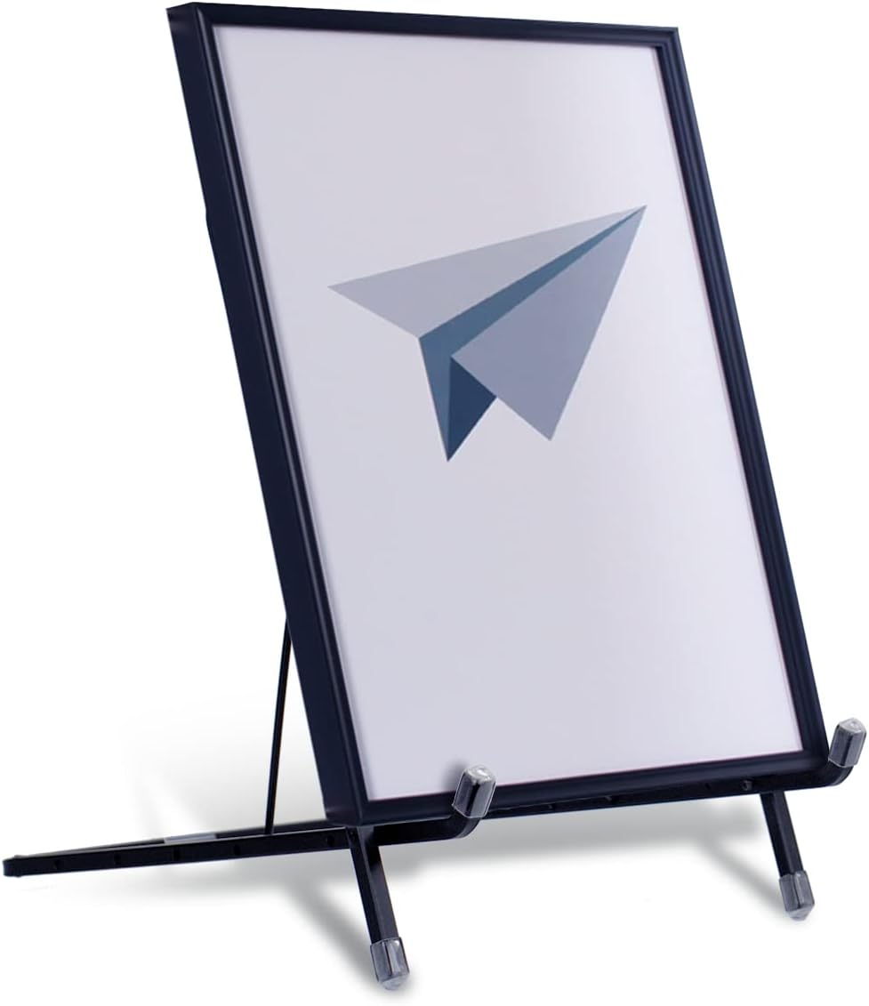 9 Inch Heavy Duty Iron Display Stand for Plate Holder, Picture Frame Stand for Decorative Plate, Photo Easel