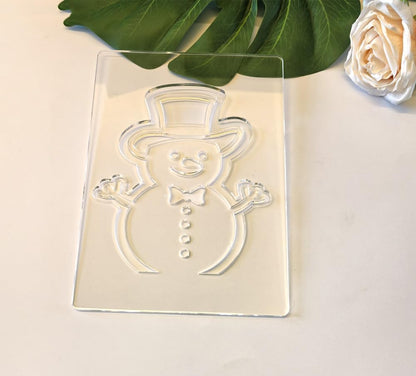 Christmas Lantern Acrylic Router Templates,Holiday Woodworking Craft Kit,5.5x8 Inch Wood Templates,DIY Gift Ideas (Snowman)