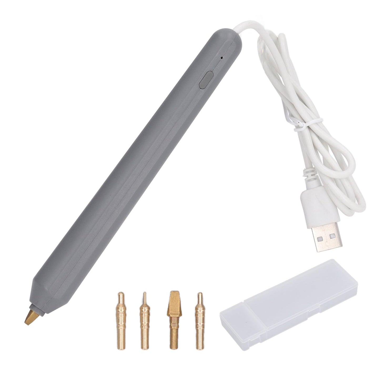 Foil Stamping Pen 4 Pack Different Tips Easy USB Power Supply Heat Foil Pen for Plastic