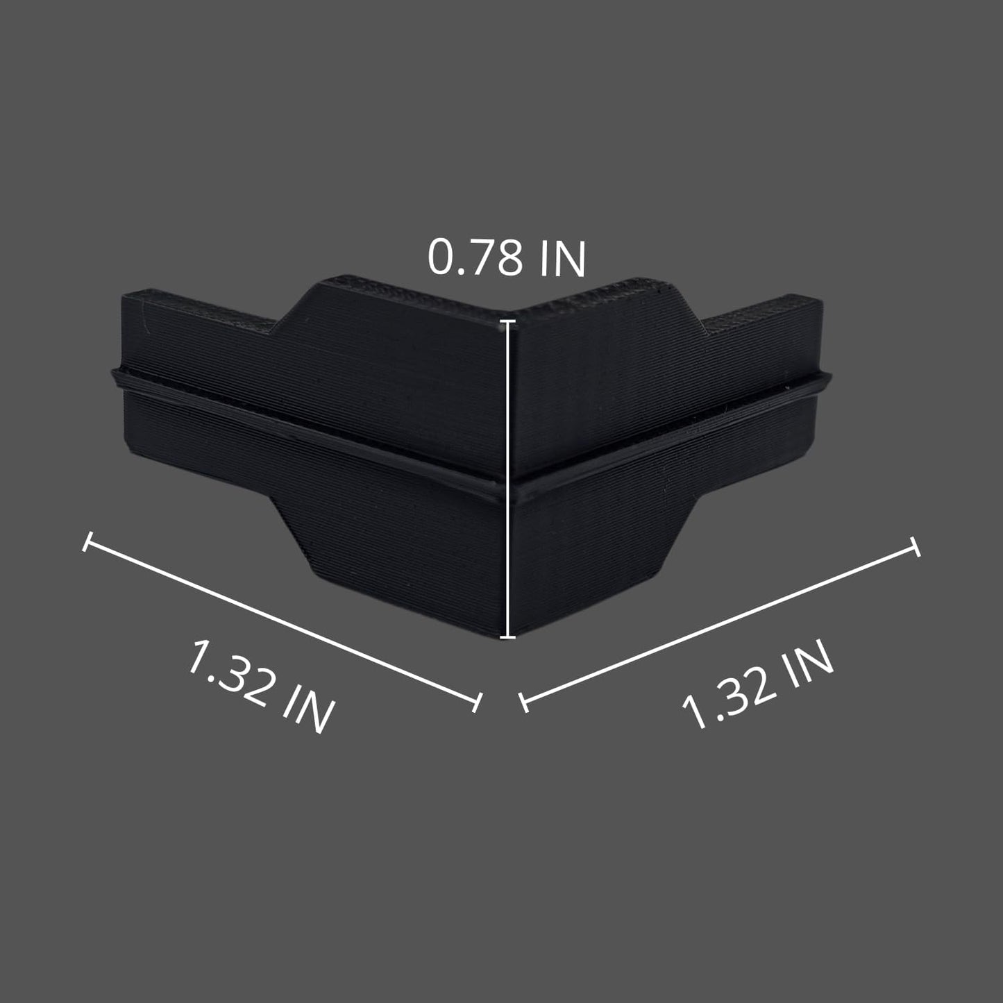 Whalen Post Insert Corner Connector for Shelving Costco (8 Units) in Black
