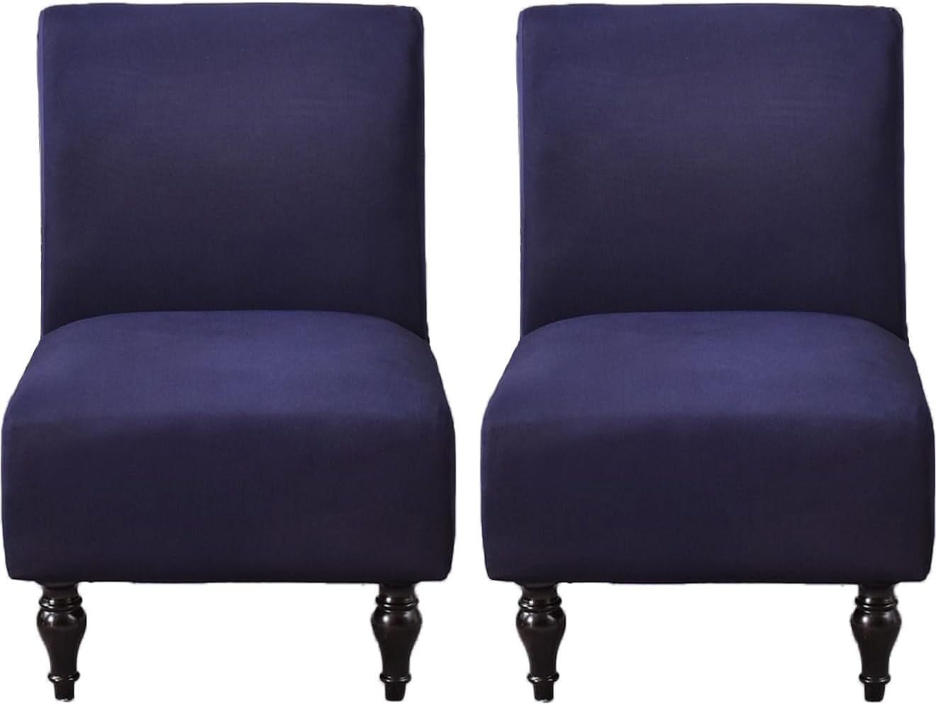 lihuitong Armless 2 Armless Armless Chair Slipcover Pieces Printed Accent Chair Cover Stretch Spandex Slipper Chair