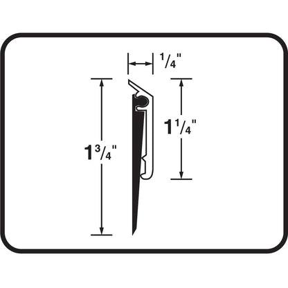 M-D Building Products 68247 All-Season Door Sweep, Heavy Duty Aluminum, Ideal for Residential & Commercial Use, Easy Installation with Heavy Rubber Seal, Ensure Comfort and Security (36 Inch, Silver)