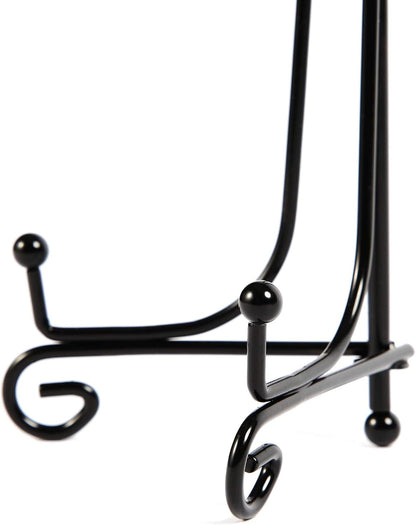 Juvale 4 Pack Iron Easel Display Stand, 5 Inch Decorative Easel for Tabletop, Plates, Pictures, Paintings