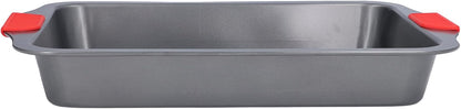 Baking Pan, Carbon Steel Non Stick Oven Baking Sheet with Silicone Handle, Deepened Design, Dishwasher Safe