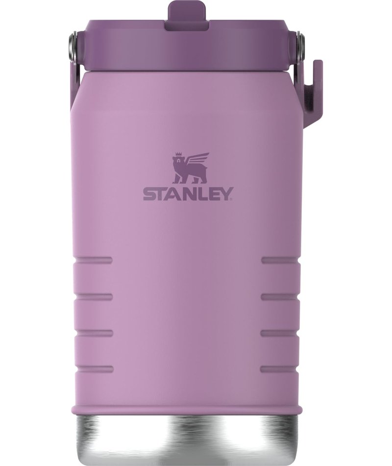 Stanley IceFlow 2.0 Flip Straw Jug with Handle 64 oz | Twist On Lid and Flip Up Straw | Leakproof for Travel and Sports | Insulated Stainless Steel |BPA-Free | Lilac