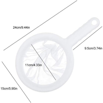 Kitchen Ultra-Fine Nylon Mesh Strainer, Plastic Sieve Fine Mesh Filter for Soy Milk, Coffee, Juice
