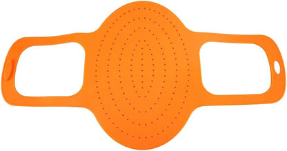 Silicone Turkey Lifter for Roasting Pan, Orange for Turkey and Chicken Barbecue