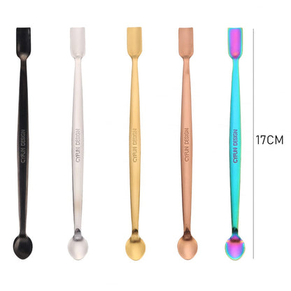 6PCS/Set Embossing Powder Brush with Cap Craft Painting Glitters Powder Brush Soft Bristles Handle Tool 5 Colors 304 Stainless Steel Craft Spoons Setfor DIY Scrapbooking Paper Cards Making