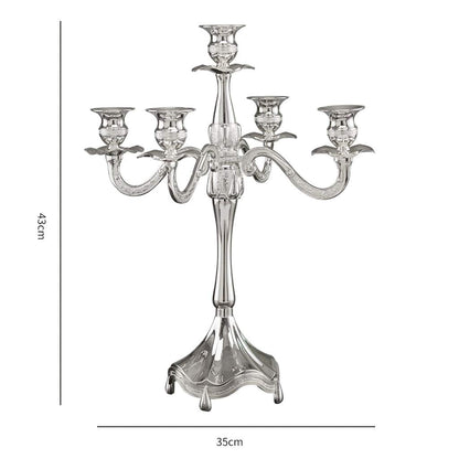XILIN-1987 Candle Holderss European 5 Head Candlestick Romantic Candlelight Dinner Supplies Hotel Home Candlestick Decoration Decorative Candlestick