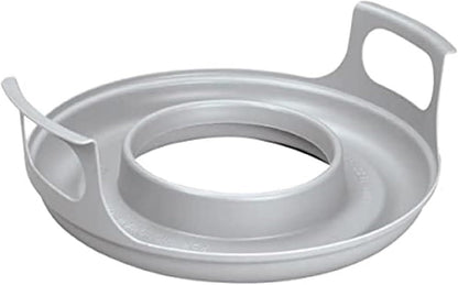 Microwave Cool Plate and Spillover Caddy with Handles, BPA Free for Bowls, Plates, and Microwave Meals