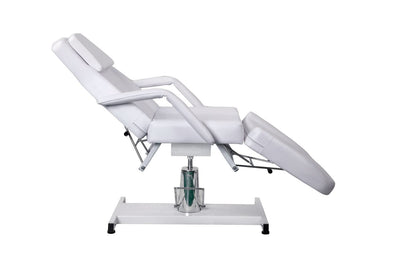 Funnylife White All Purpose Massage Beauty Bed Chair Massage Bed Tattoo Chair Hydraulic Pump 360 Degrees Swivel Facial Chair