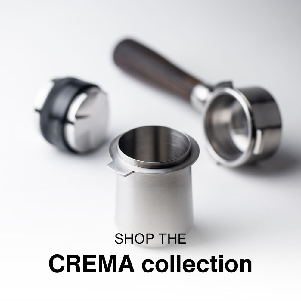 Crema Coffee Products 54mm Dosing Funnel, Compatible with 54mm Breville Portafilter, Durable Stainless Steel