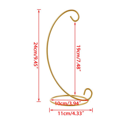 OwnMy Pack of 10 Ornament Display Stand Holder Iron Hanging Rack for Hanging Globe Air Plant Terrarium Witch Ball Bauble Home Party Craft