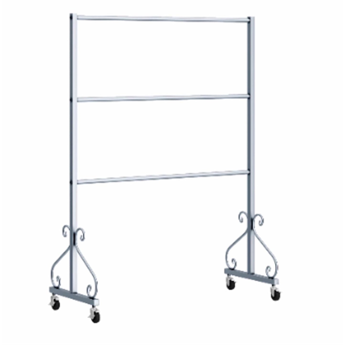 Lingerie Bra Rack Swimsuit Organizer Hanger, Anti-Slip, Underwear Display Stand with Wheels, Commercial Clothing Store Shelf, for Shorts,Hats, Sock, 3 Tier(Silver,120 * 40 * 130cm)