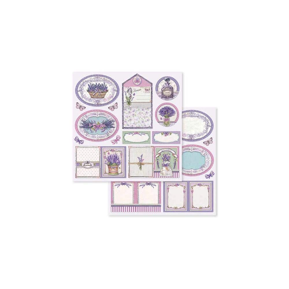 STAMPERIA INTERNATIONAL, KFT PAPER PAD 8X8 10PK PROVENCE, 20.3 x 20.3 (8" x 8"), Multicoloured