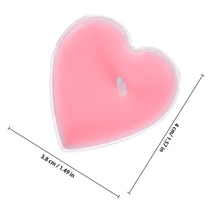 TOPPERFUN 9Pcs Heart Shaped Scented Tea Candles Smokeless Aromatherapy Wax for Home Wedding Decor Romantic Atmosphere Pink Rose Fragrance Eco Friendly Multi Use