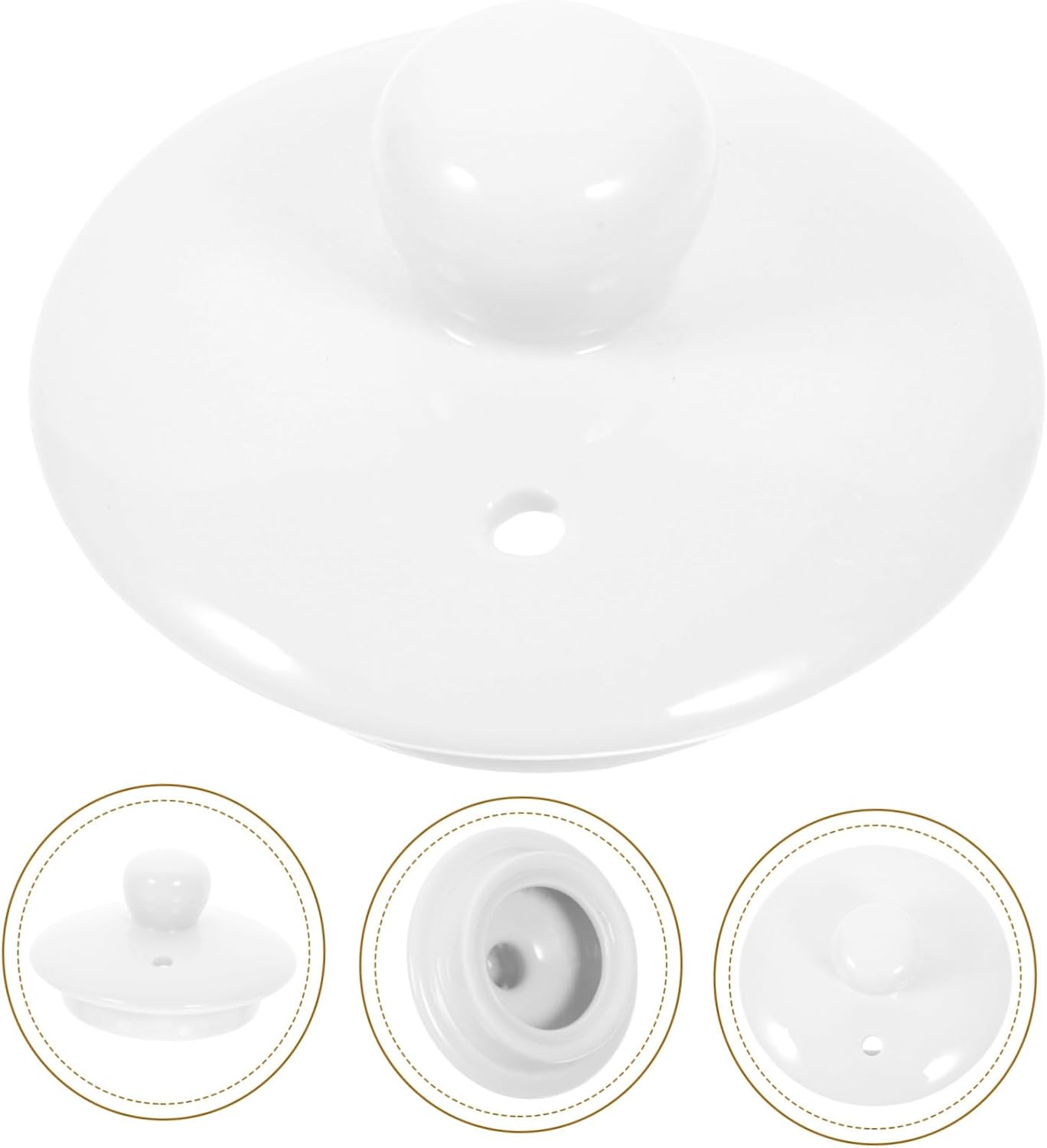PRETYZOOM Tea Cup Lid Replacement for Tea Kettle, Retro Teacup Cover