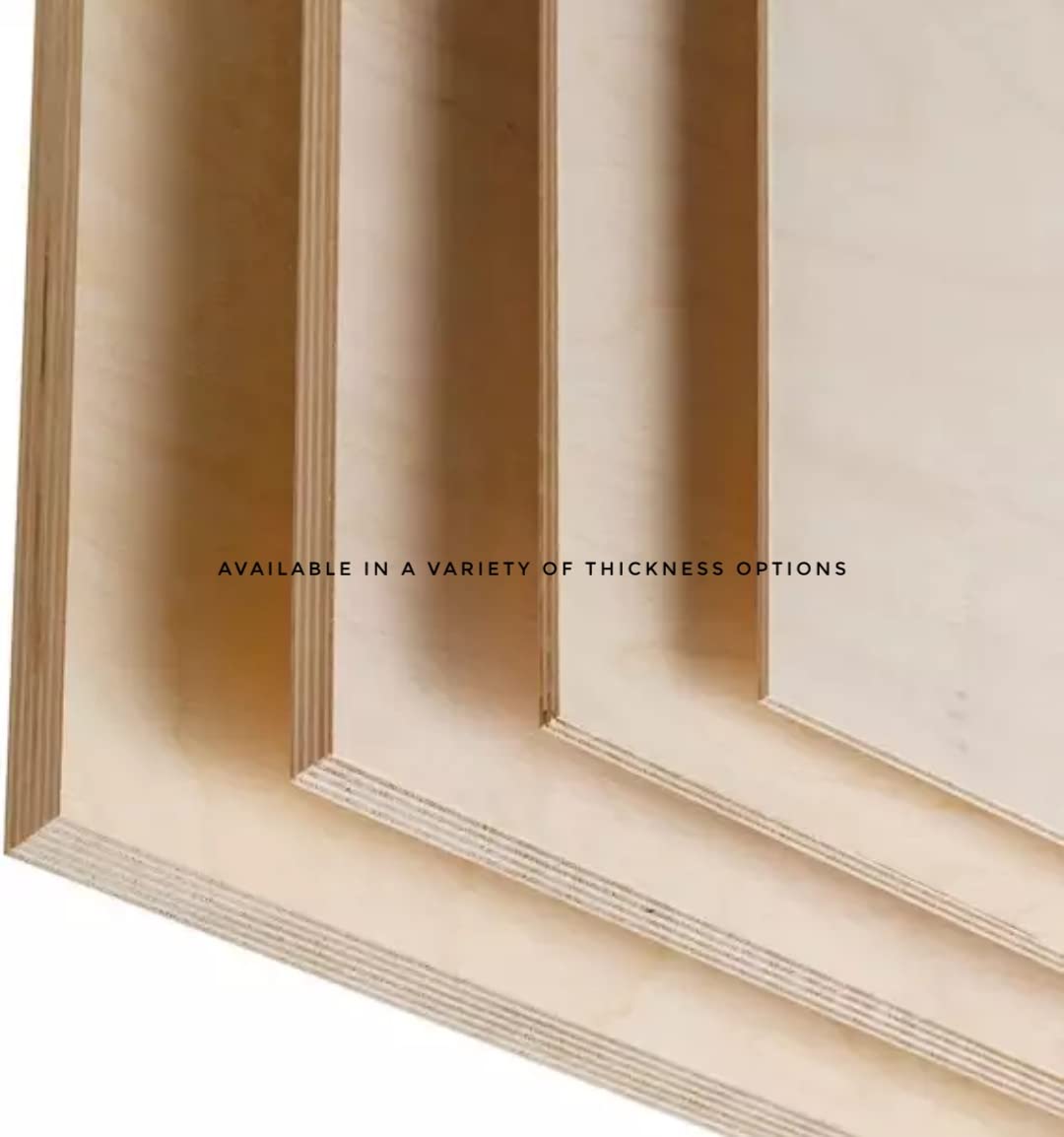Qute Baltic Birch Plywood B/BB Grade 3MM 1/8" x 6" x 6" (6 Pack) – Premium Smooth Unfinished Craft Wood Sheets for CNC, School Projects, Engraving, DIY Projects, Model Making, Woodworking & Crafts.