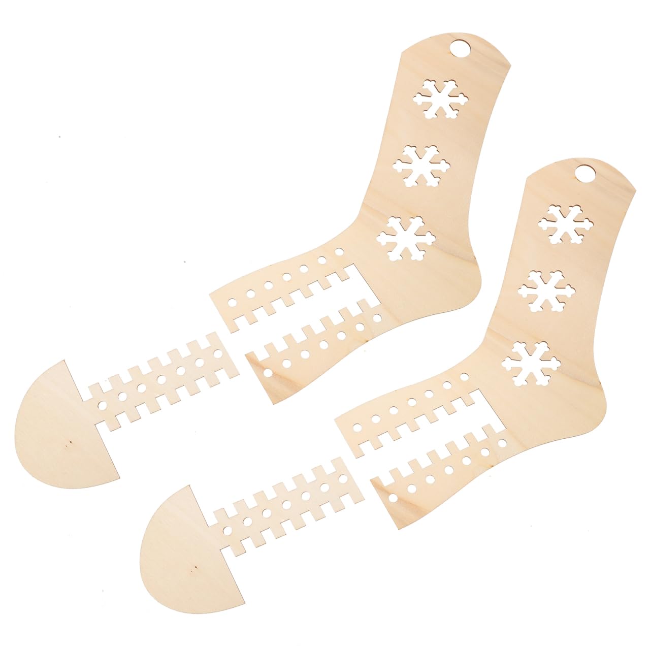 PACKOVE Wooden Sock Blockers Hand Knit Sock Form Knitting Sock Blocker Wooden Sock Knitting Tool Stocking Display Molds DIY Sock Blockers